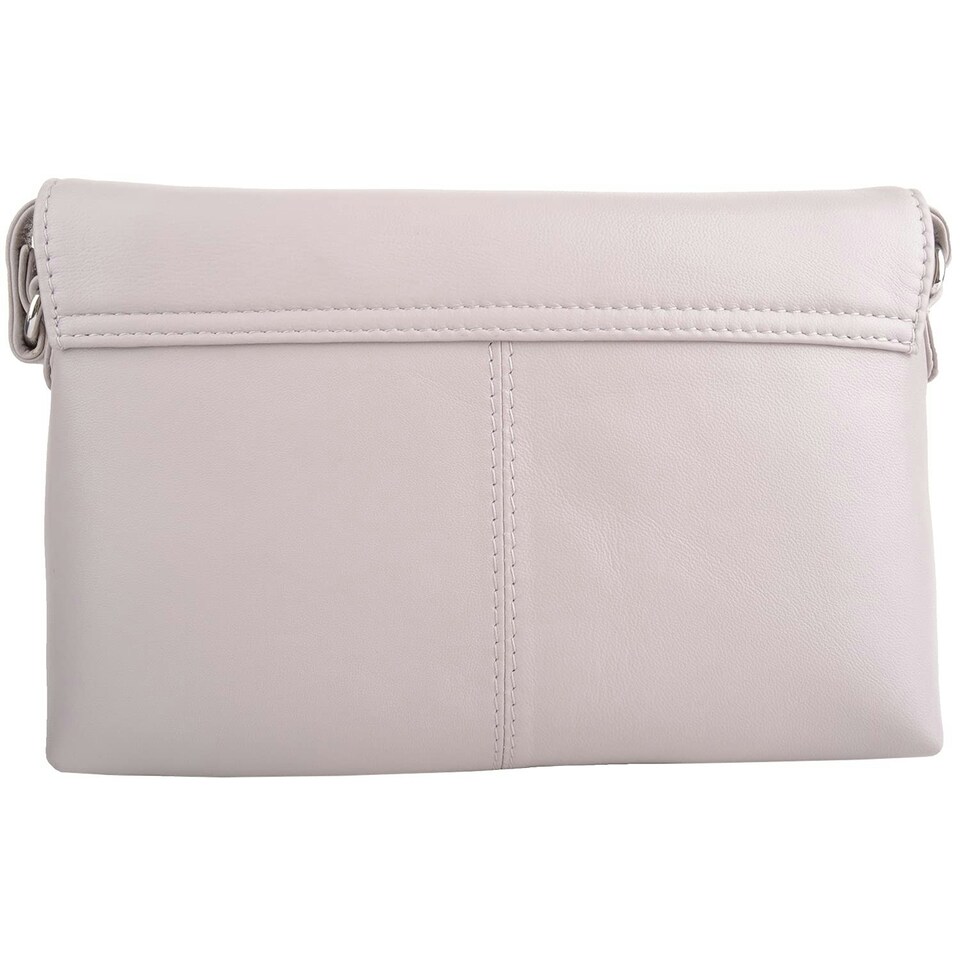 image 1 of Premium Soft Genuine Leather Cross Body Shoulder Bag, Tassel Detail Cream | Ivory
