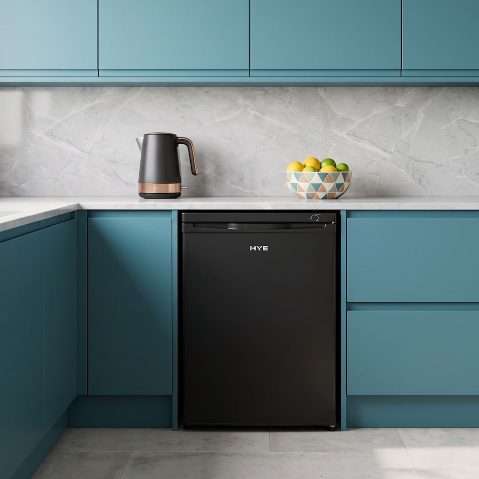 image 1 of HYE Under Counter Freezer 91 Litre 55cm Freestanding - Black - RF01UCFR91B01