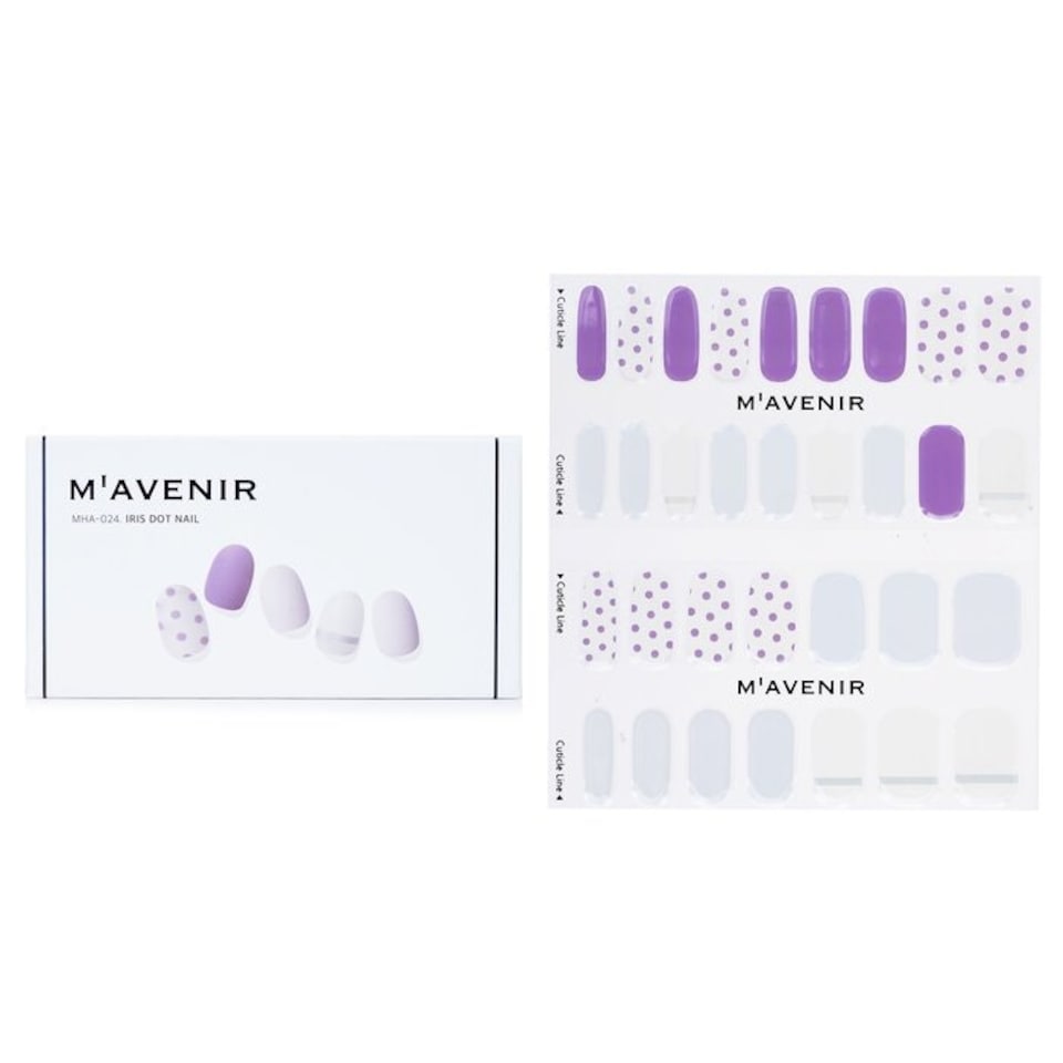 image 1 of Nail Sticker (patterned) - # Iris Dot Nail - 32pcs Multi