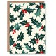 image 1 of Holly Plant Leaf Berry Festive Graphic Blank For Him Or Her Art Xmas Festive Christmas Card