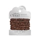image 1 of Silver Cloud Silver Ion Infused Satin Skinny Scrunchies Chocolate 5 Pack