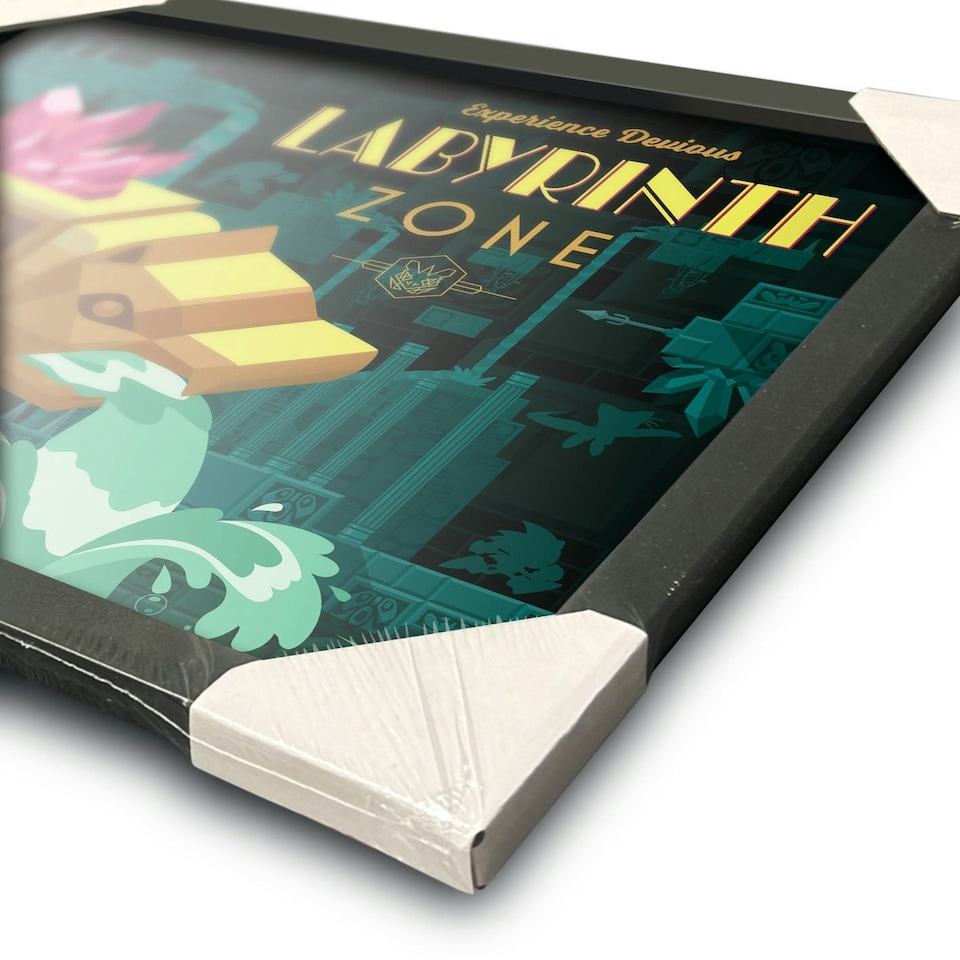 image 1 of Sonic The Hedgehog (Labyrinth) Framed 30x40cm Print