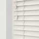 image 2 of 180cm Fog White Wooden Venetian Blinds With Strings (130cm drop) | White | White