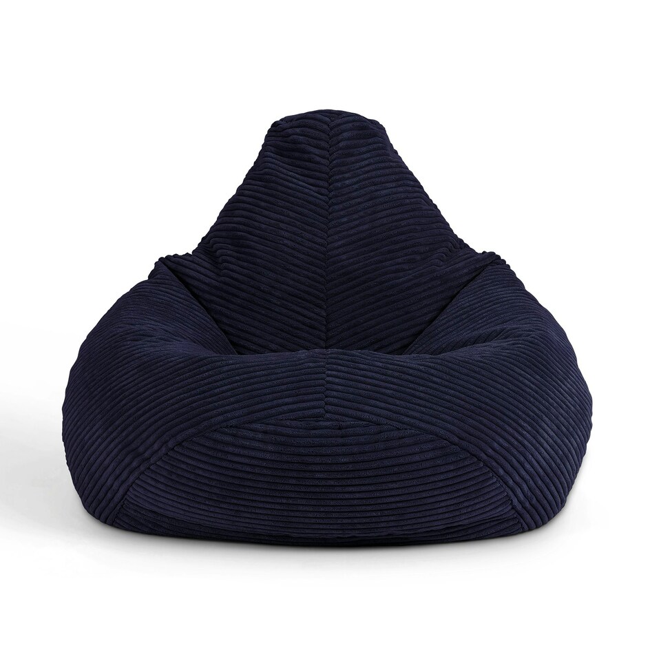image 1 of icon Dalton Kids Beanbag Corduroy Navy Blue Set of 2 Blue | Blue