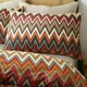 image 2 of Portfolio Home Tyler Zig Zag Geometric Bedding Duvet Cover Set Orange | Single