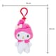 image 2 of Hello Kitty Soft Toy melody Clip On Cute Plush Huggable Cuddly 12cm Pink