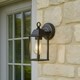 image 6 of CGC FREYA Bevelled Glass Antique Bronze Coach Lantern Wall Light Porch Black