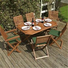 6 Seater Deluxe Plumley Garden Furniture Set (7ft x 5ft)