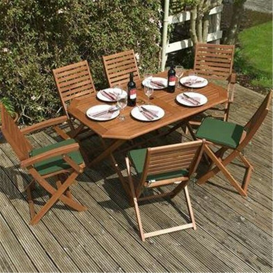 image 1 of 6 Seater Deluxe Plumley Garden Furniture Set (7ft x 5ft)