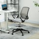 image 2 of Vinsetto Draughtsman Chair Tall Office Chair with Adjustable Height | Grey | One Size