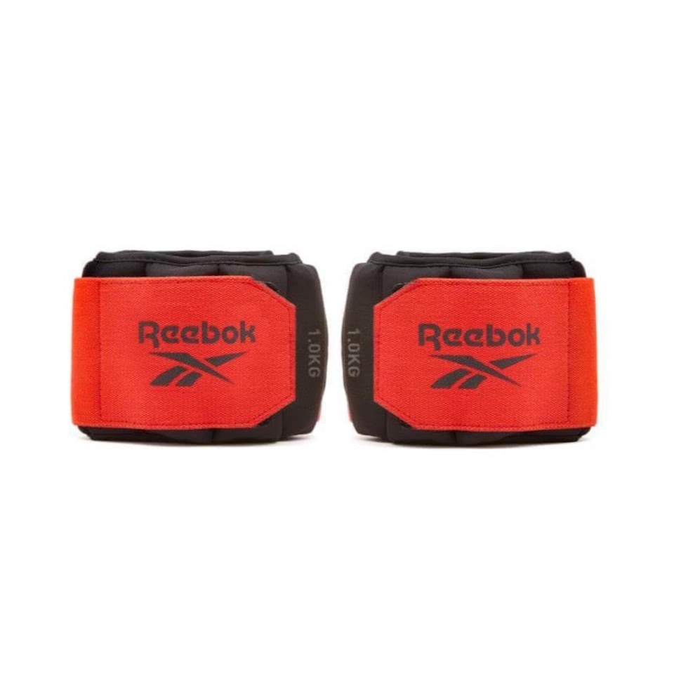 image 1 of Reebok Flexlock Ankle Weights 1kg Pair