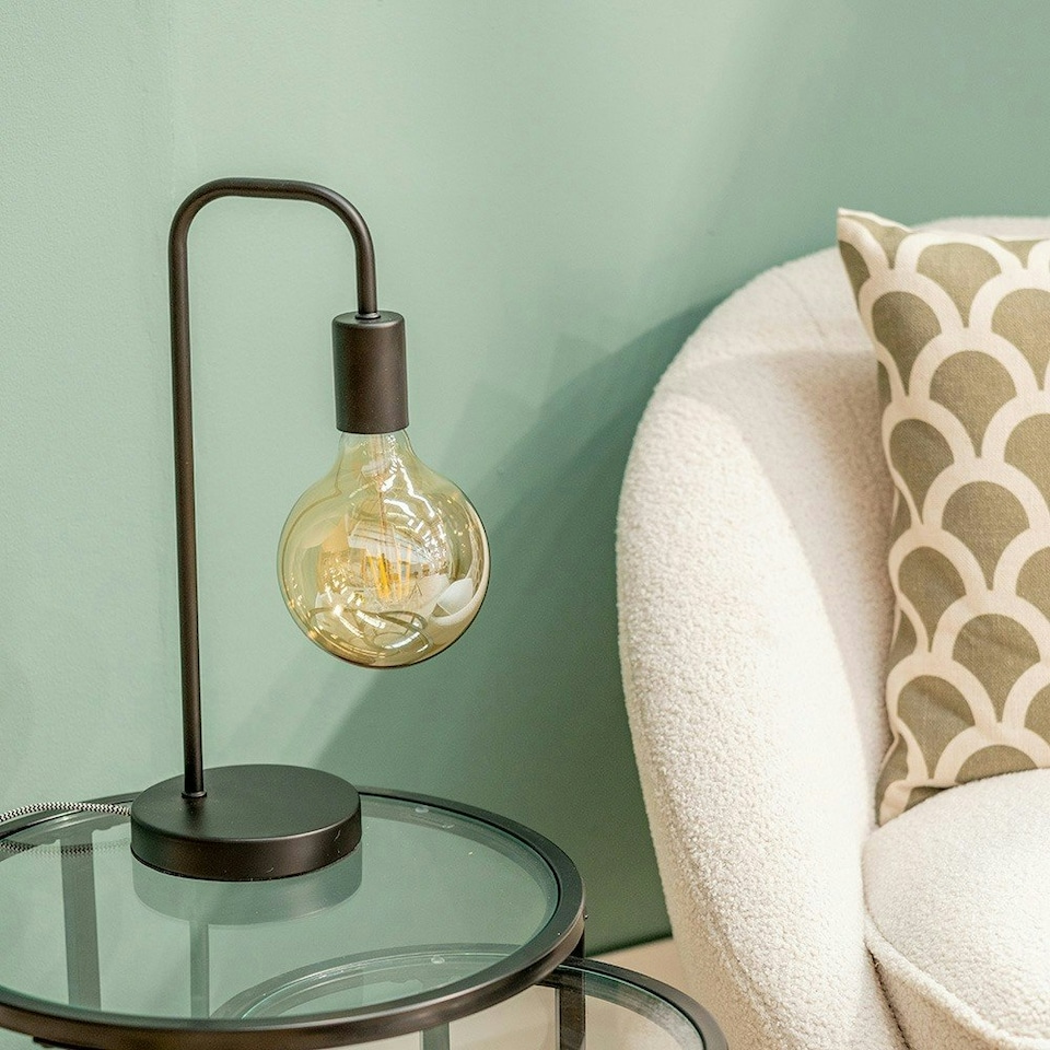 image 1 of ValueLights Bronx Matte Black Industrial Table Lamp