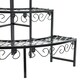 image 7 of Oypla 3 Tier Corner Metal Garden Flower Staging Plant Stand Display Shelf Black