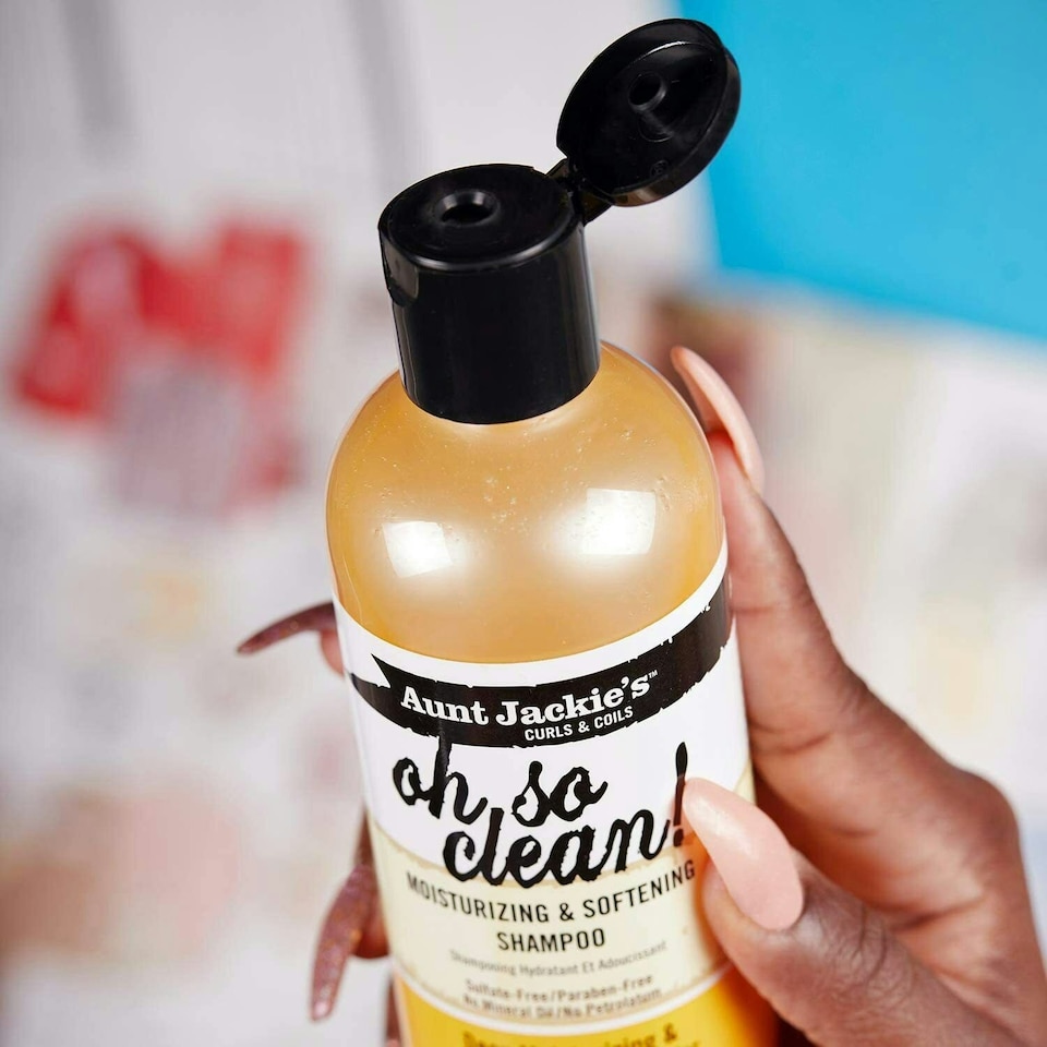 image 1 of Aunt Jackies Moisturizing & Softening Detangling Shampoo, Oh So Clean 355 ml