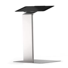 Durable Aluminium Tablet Holder iPad Floor Exhibition Stand | Rotates & Locks | Silver