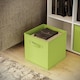 image 4 of Wide 7-Cube Bookcase With Drawers | Brown | Oak & Green | 1