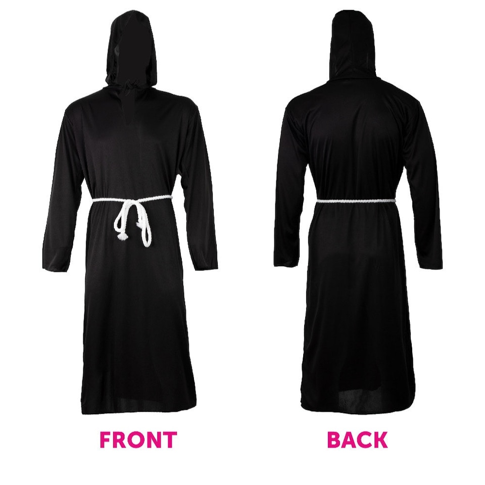 image 1 of Black Monk Costume Black | S