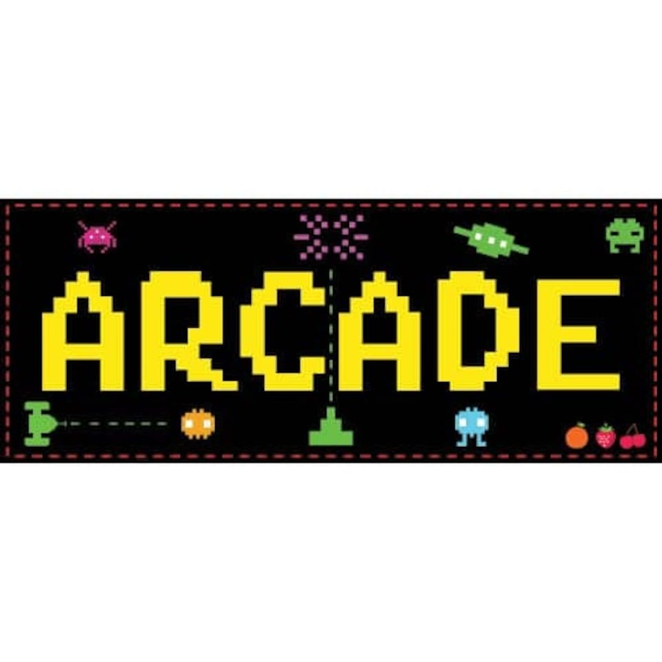 Retro Arcade Sign Decoration 50cm