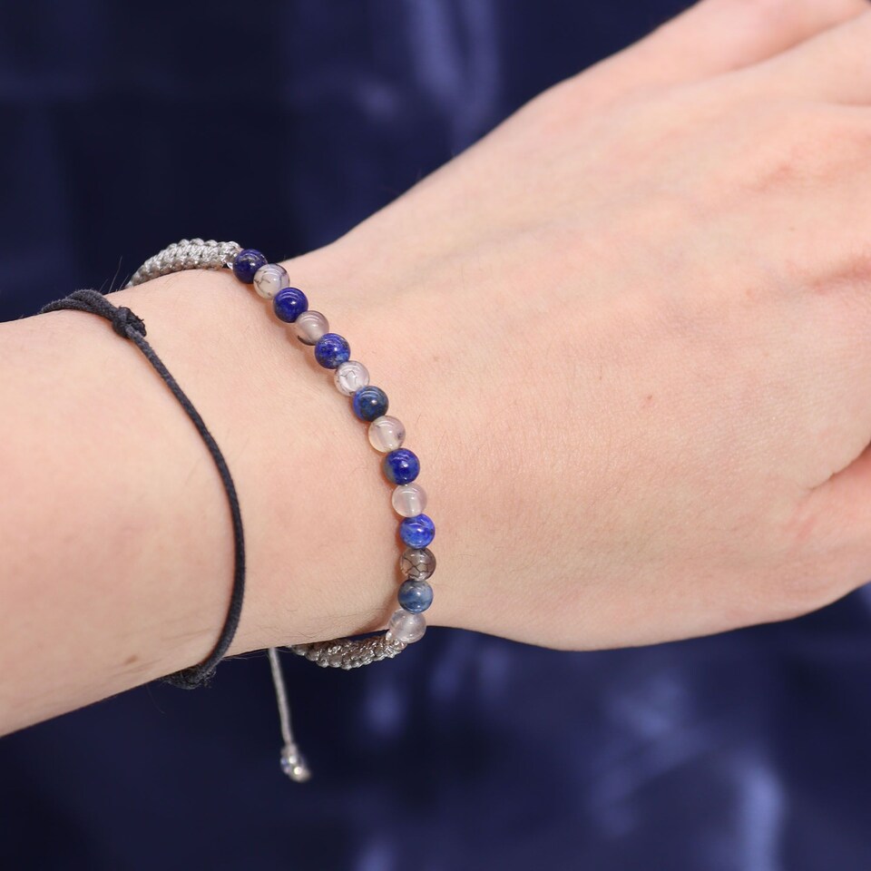 image 1 of Serenityy Taurus Zodiac Crystal Candle with Gemstone Bracelet