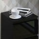 image 9 of FWStyle Stora 2 Drawer Bedside Cabinet - Black Gloss Front