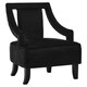 image 2 of Interiors by Premier Black Velvet Chair Black
