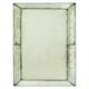 image 1 of Interiors by Premier Large Bubble Effect Wall Mirror, Rectangular Hammered Frame Antique Glass Mirror, Bevelled Edge Wall Mirror Green