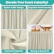 image 3 of Pleated Rectangle Polyester Table Skirt, Decoration Tableware - 21 Feet