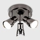 image 3 of ValueLights Sleek Spotlight Gloss Black Spotlight &GU10 Cool White Bulb | Black