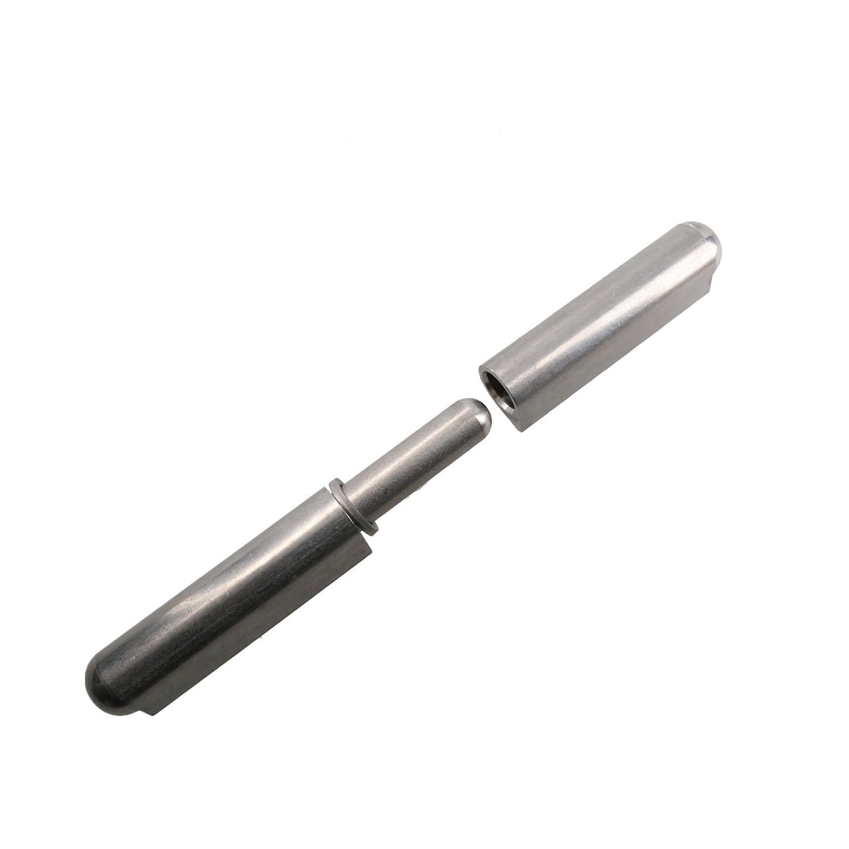 image 1 of 4pk Lift Off Stainless Steel Bullet Hinge Weld On 20x180mm Heavy Duty Door