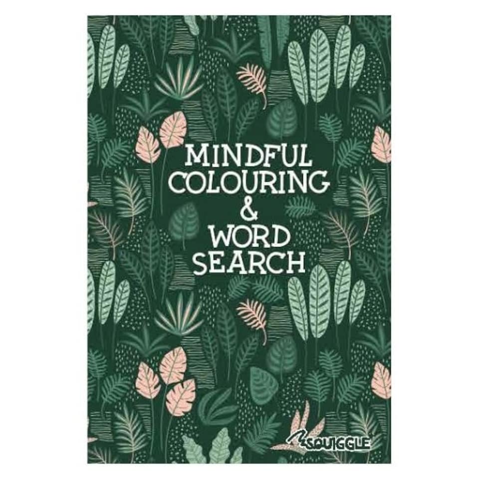 image 1 of Single A5 96 Pages Mindfulness Colouring Wordsearch Book