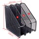 image 3 of 3 Compartment Wire Mesh File Holder