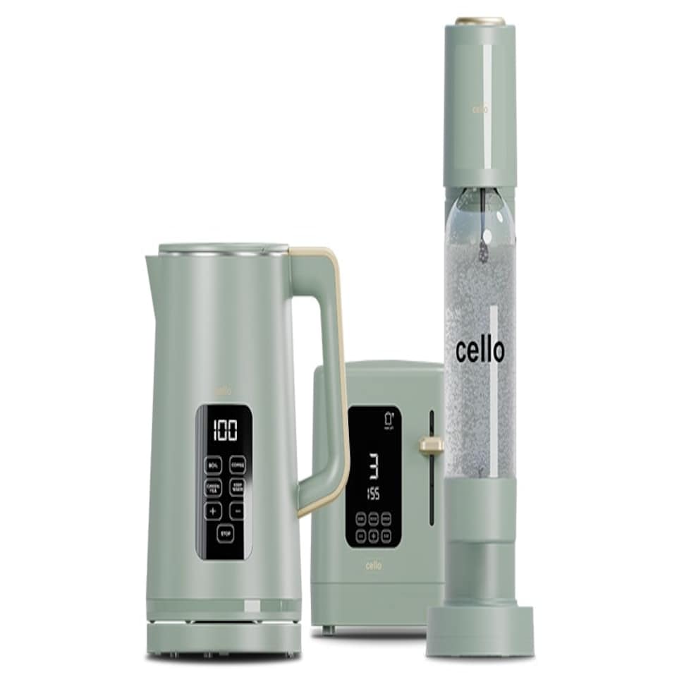 image 1 of Cello Refresh Bundle - Digital Kettle, 2 Slice Toaster and Soda Maker