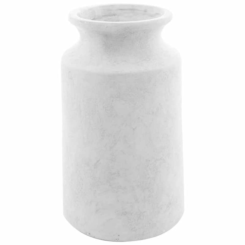 Darcy Urn Vase - Ceramic - L19 x W19 x H31 cm - Stone White
