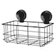 image 5 of Showerdrape SuctionLoc Black Wall Mounted Bottle Basket