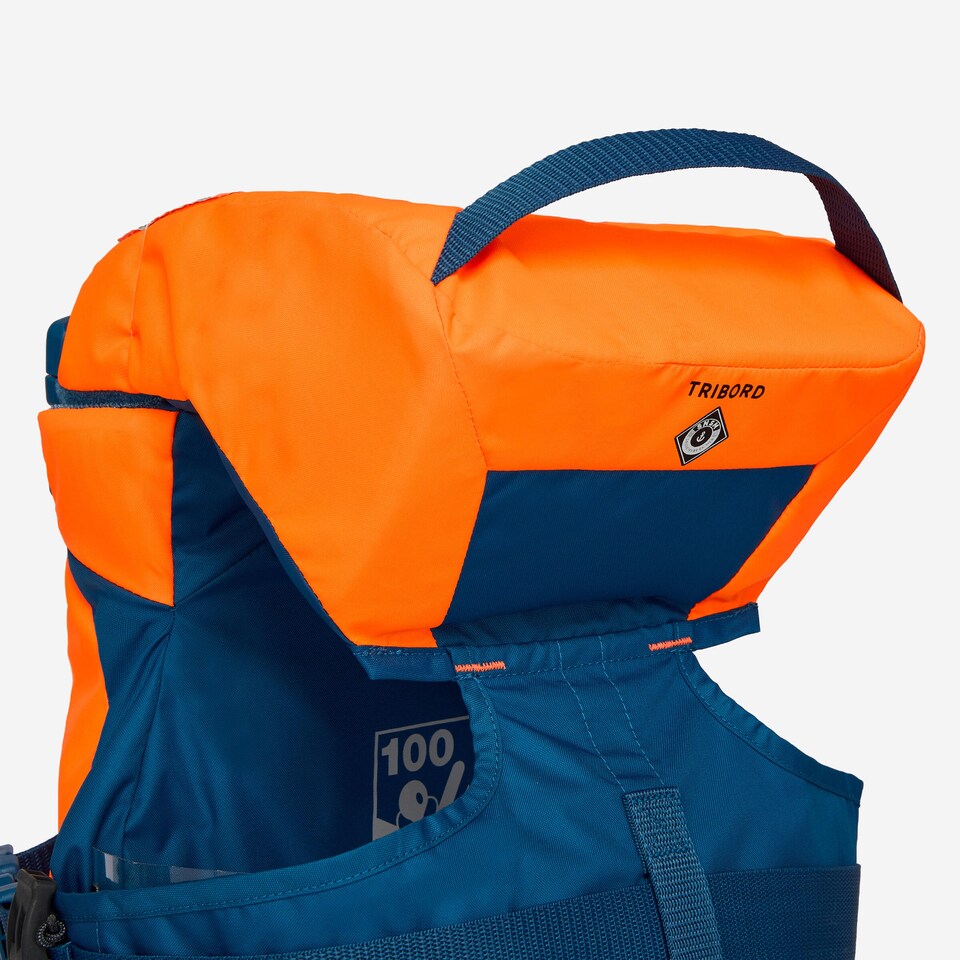 image 1 of Decathlon Baby Kids 100N life jacket LJ100N Easy Baby 10-15 kg - orange blue