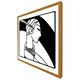 image 1 of Art deco woman (Picture Frame) Brown | Oak | XS