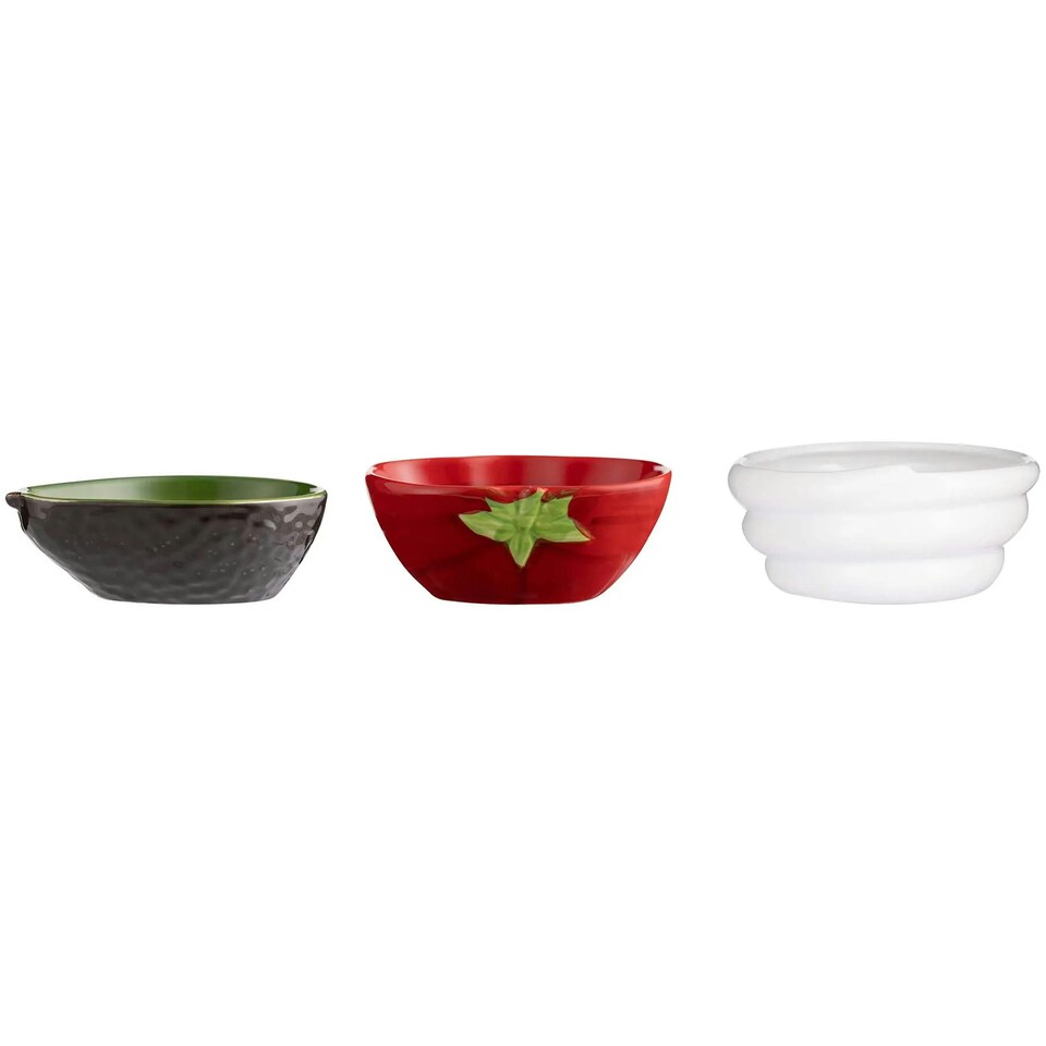 image 1 of Typhoon World Foods Set Of 3 Fajita Dip Bowls