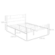 image 3 of HOMCOM Double Metal Bed Frame w/ Headboard & Footboard, Bedroom Furniture
