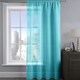 image 1 of Velosso Alessandria Sparkle Slot Top Voile Panel - 137cm x 137cm Blue | Teal