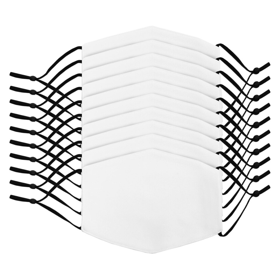 image 1 of 10 Sublimation Face Masks, Clam 38cm Heat Press & Eco Tank Printer