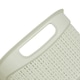 image 4 of JVL Knit Design Loop 9L Plastic Storage Basket, White | White