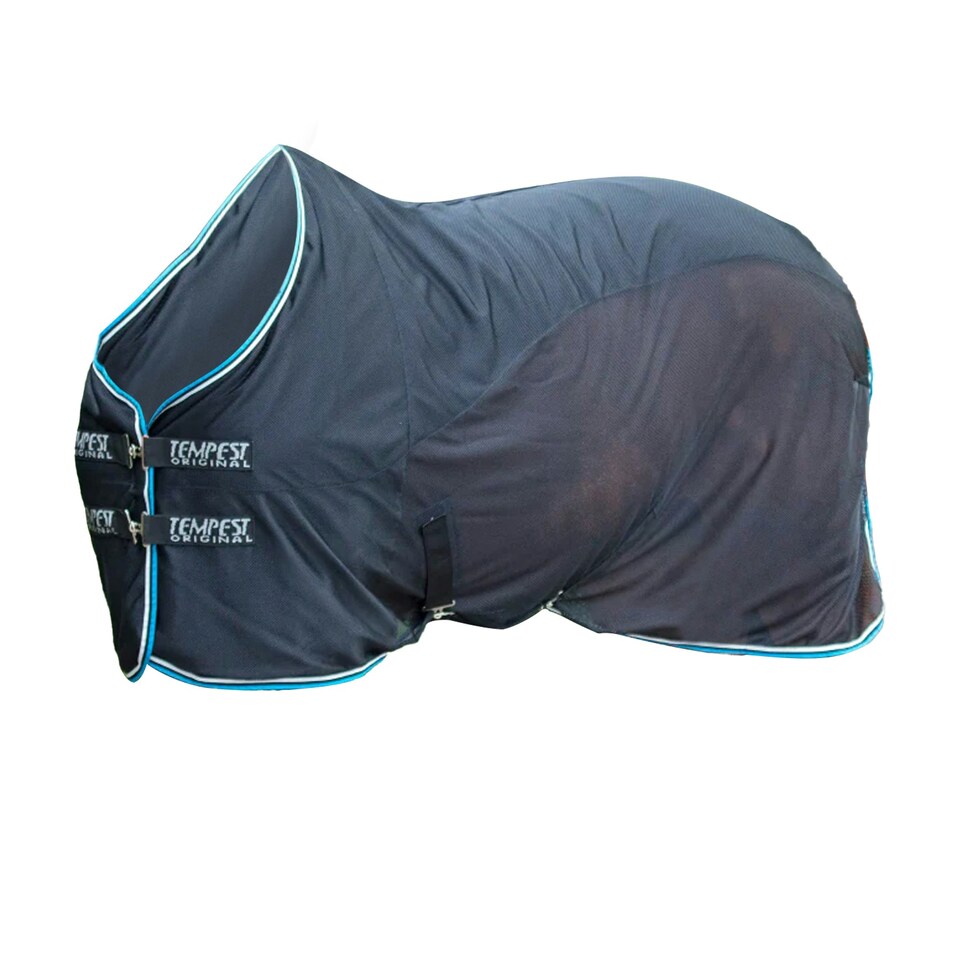 image 1 of Tempest Original Mesh Horse Cooler Rug - Black - 69in