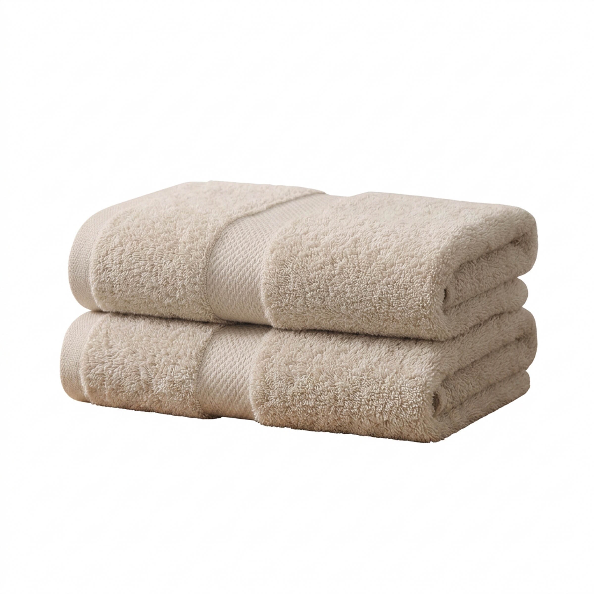 Vision V475 - 2 Pack 100% Cotton Hand Towels in Beige