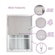 image 4 of FURNISHED Blackout Roller Blind with Triple Eyelets & Metal Fittings | Black | Black | (W) 125cm x (L) 165cm