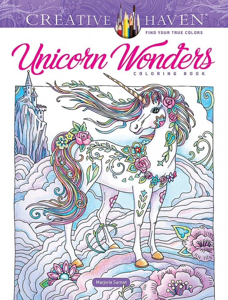 Creative Haven Unicorn Wonders Coloring Book by Marjorie Sarnat  - Creative Haven