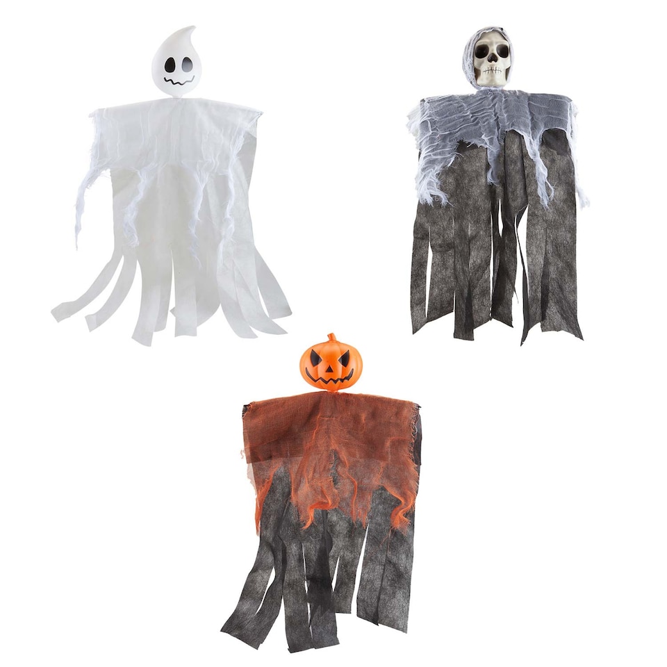 image 1 of vfm-estore Hanging Halloween Pumpkin Decoration - 35 x 23.2 cm