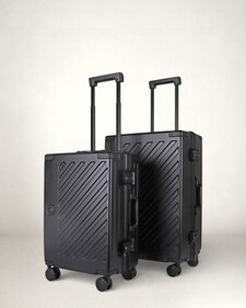 Zipperless Suitcase Set, PC Hard Shell, Small & Medium, TSA Lock