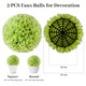 image 5 of COSTWAY 2 PCS Artificial Plant Topiary Balls Green Green | One Size