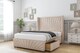 image 3 of Sloomy Rutherford Sand Naples Divan Bed With Mattress No Drawers With 54" Wingback Headboard & 12" Matching Footboard 5' King | Cream | Sand | King | 1