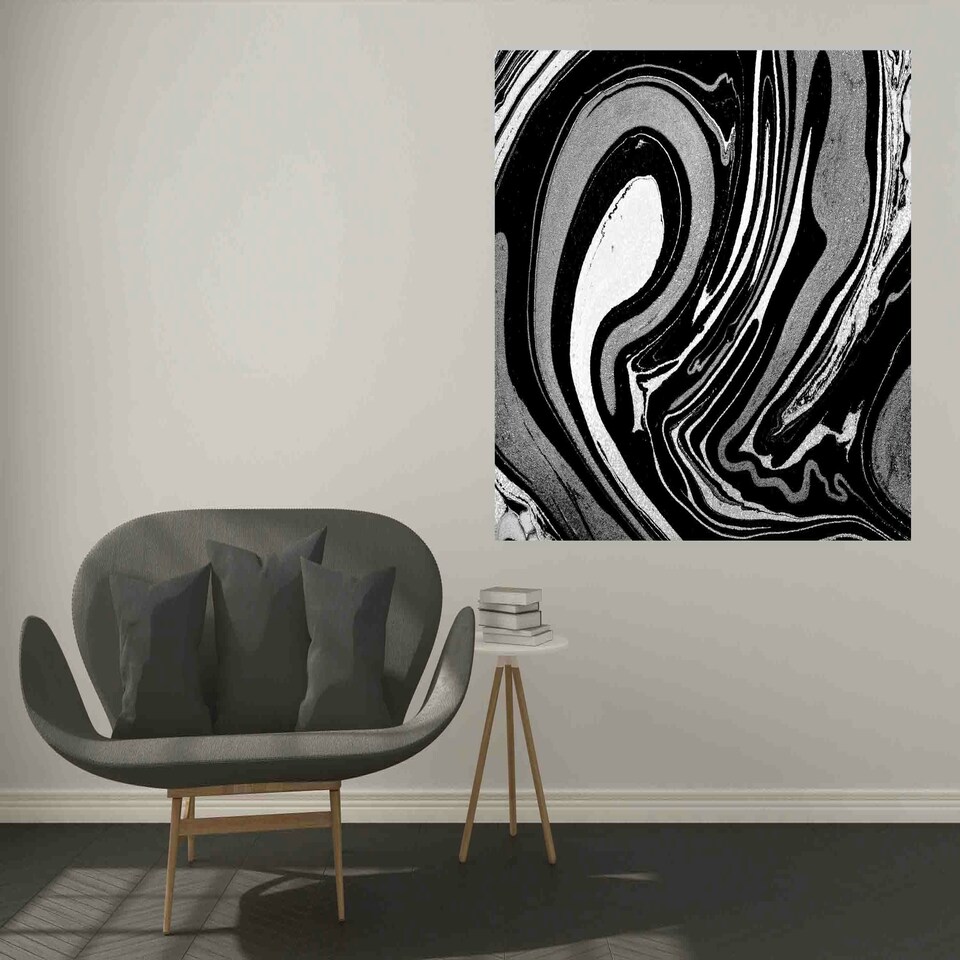 image 1 of Swirls of marble (Canvas Print) 50cm x 35cm